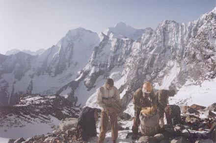 The second day's climbing about to start.