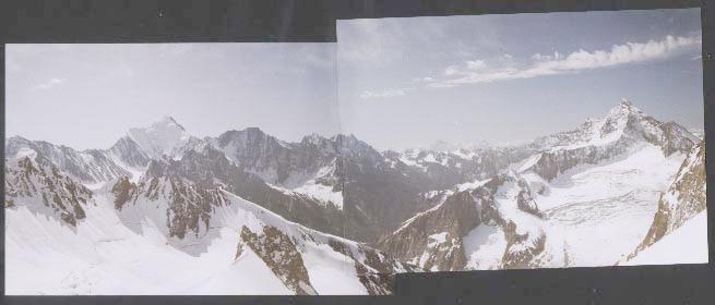 The view southwards from the Ailanish pass.